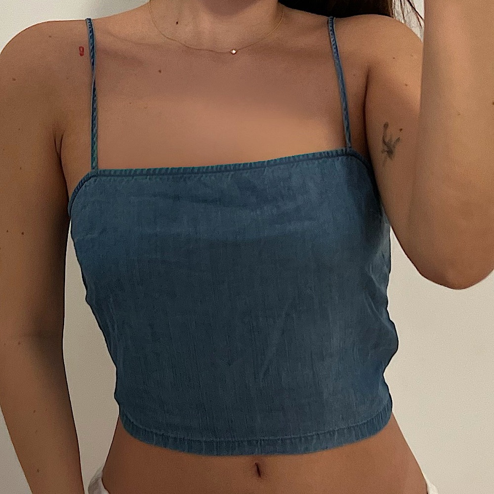 Express Denim Top Size XS